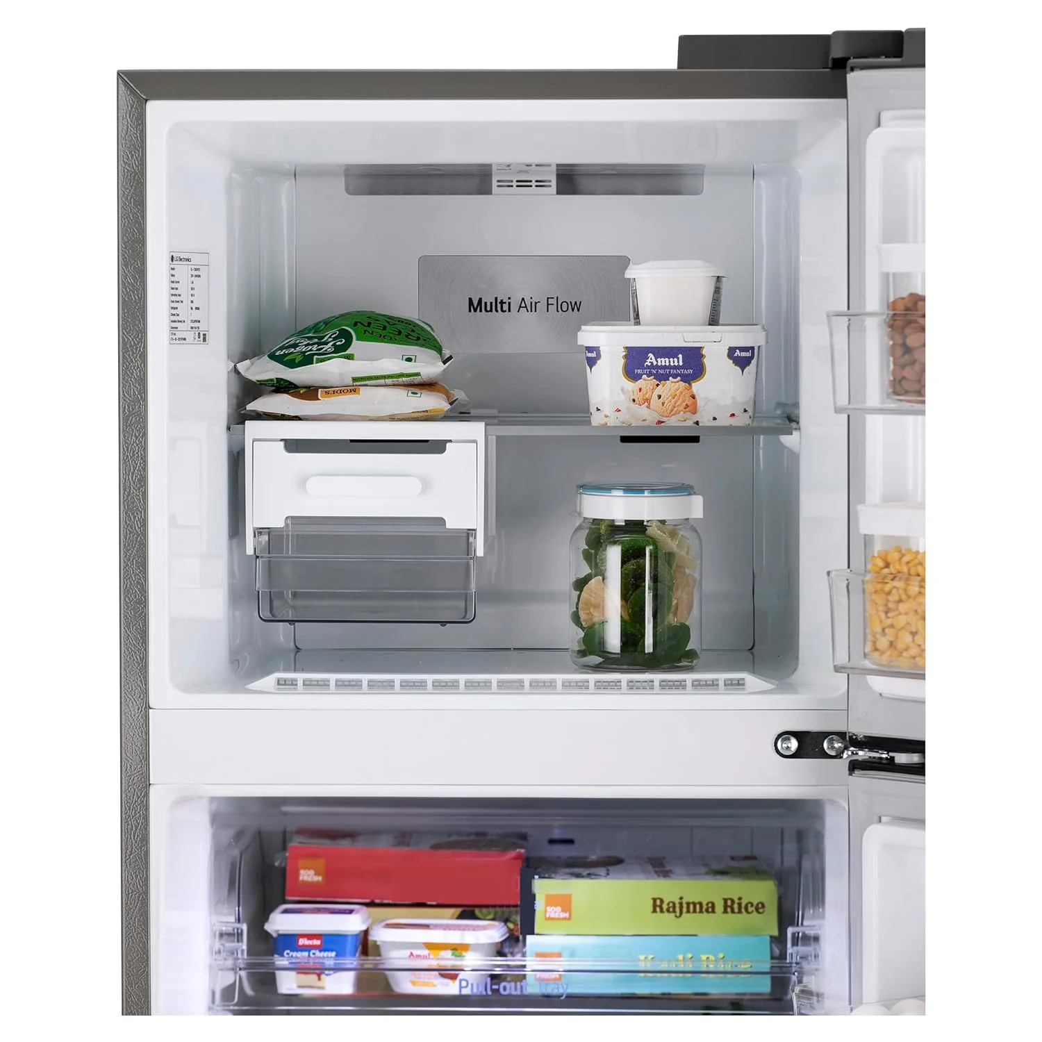 LG 322 L 2 Star Smart Inverter Frost-Free Double Door Refrigerator (GL-N342SDSY, Dazzle Steel, Express Freeze) - Image 9