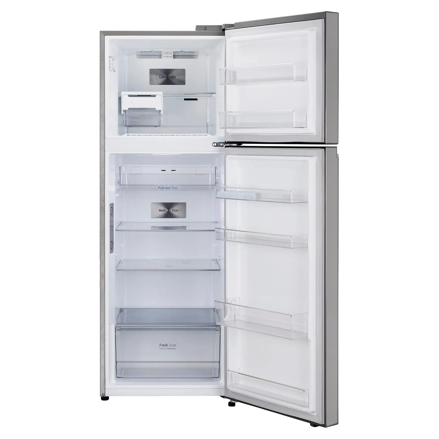 LG 322 L 3 Star Frost-Free Smart Inverter Wi-Fi Double Door Refrigerator Appliance (GL-T342TPZX, Shiny Steel, Convertible &amp; Door Cooling+) - Image 11
