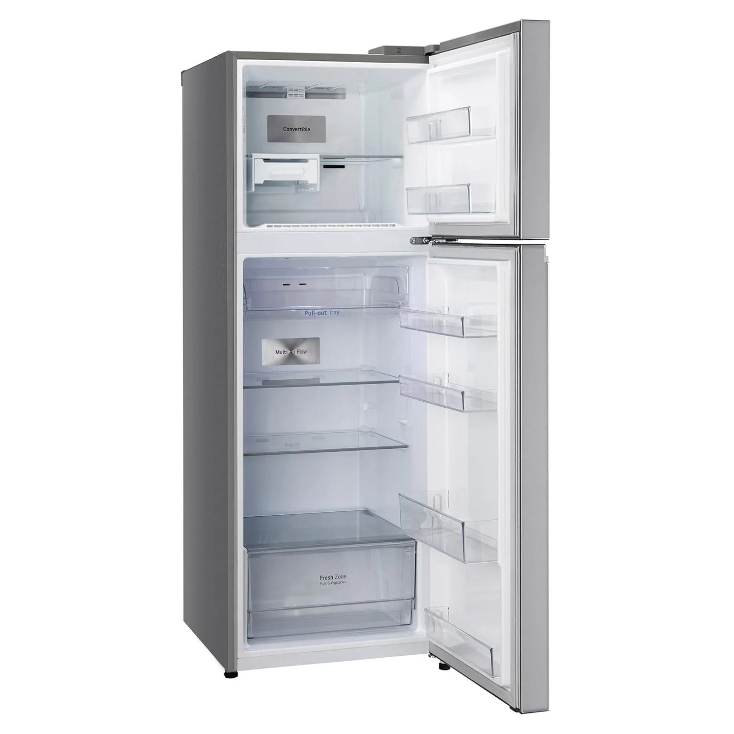 LG 322 L 3 Star Frost-Free Smart Inverter Wi-Fi Double Door Refrigerator Appliance (GL-T342TPZX, Shiny Steel, Convertible &amp; Door Cooling+) - Image 2
