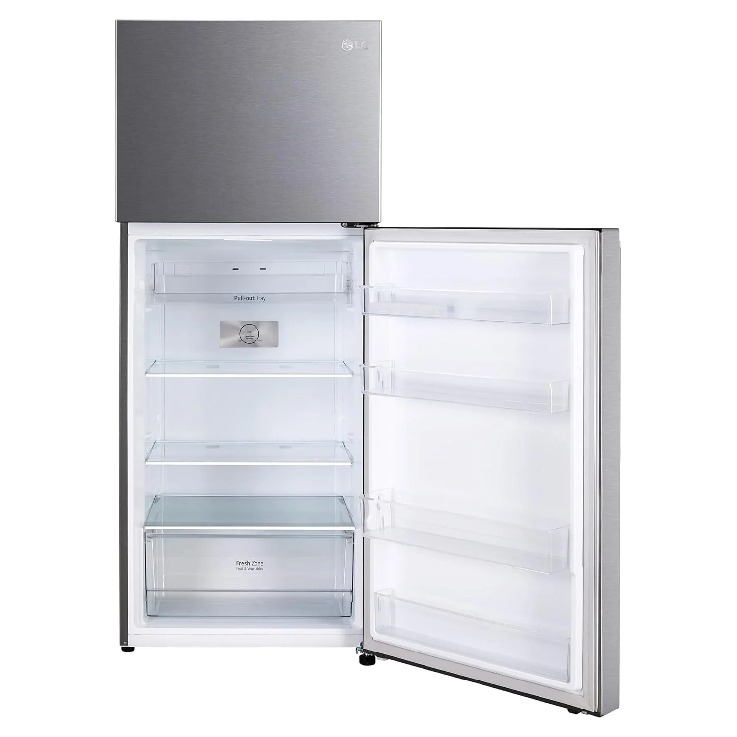 LG 380 L 2 Star Frost Free Smart Inverter Double Door Refrigerator Appliance (, GL-N412SDSY, Dazzle Steel, Express Freeze) - Image 3