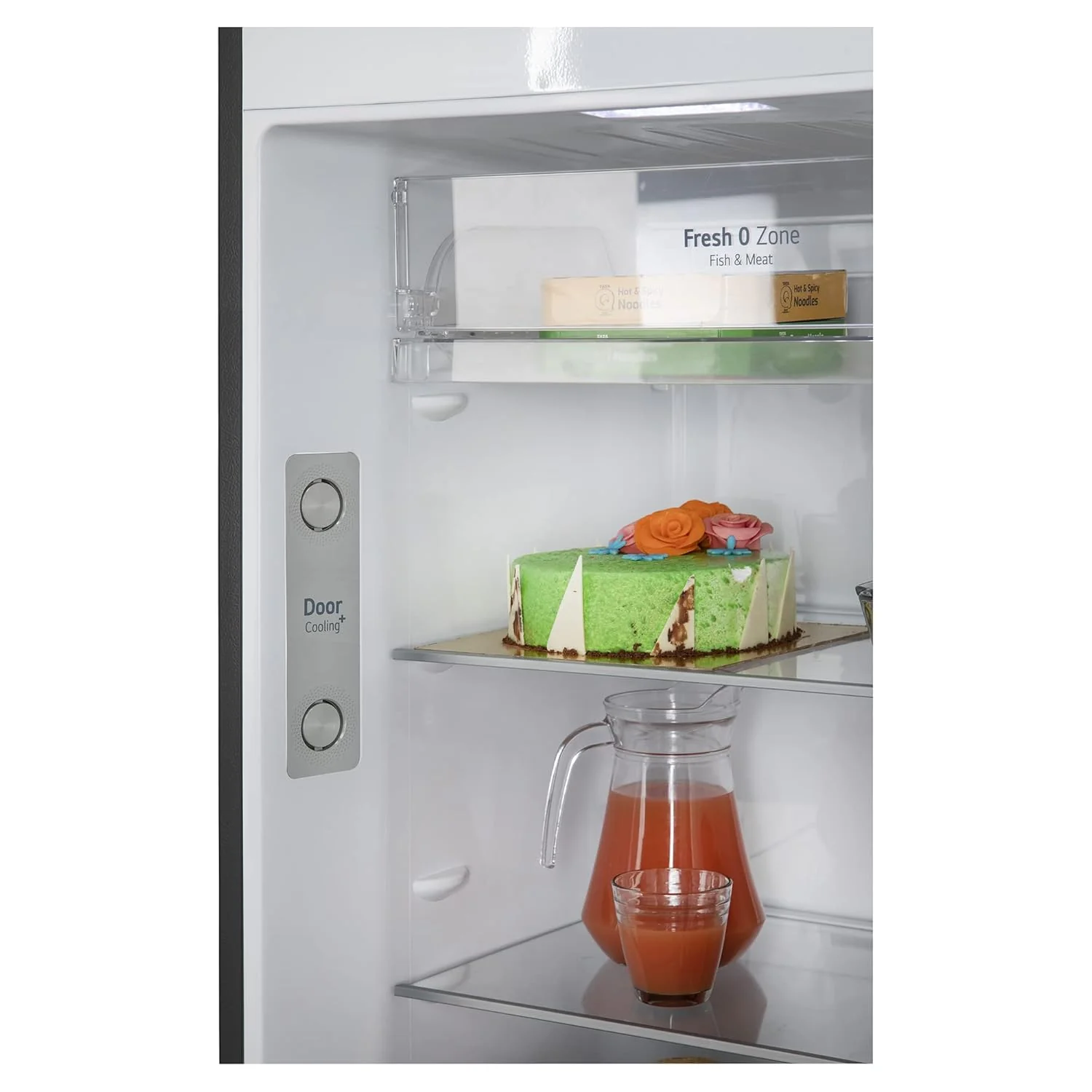 LG 380 L 3 Star Frost-Free Smart Inverter Wi-Fi Double Door Refrigerator Appliance (GL-T412VESX, Ebony Sheen, Convertible &amp; Door Cooling+, Gross Volume- 408 L) - Image 11