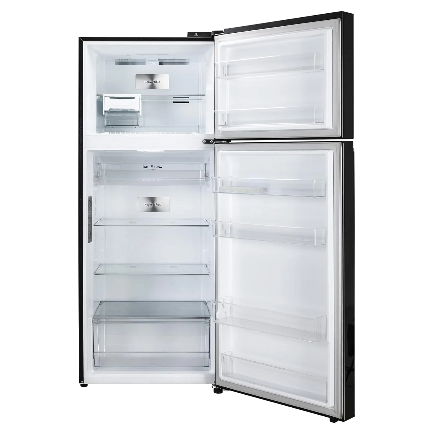 LG 380 L 3 Star Frost-Free Smart Inverter Wi-Fi Double Door Refrigerator Appliance (GL-T412VESX, Ebony Sheen, Convertible &amp; Door Cooling+, Gross Volume- 408 L) - Image 8