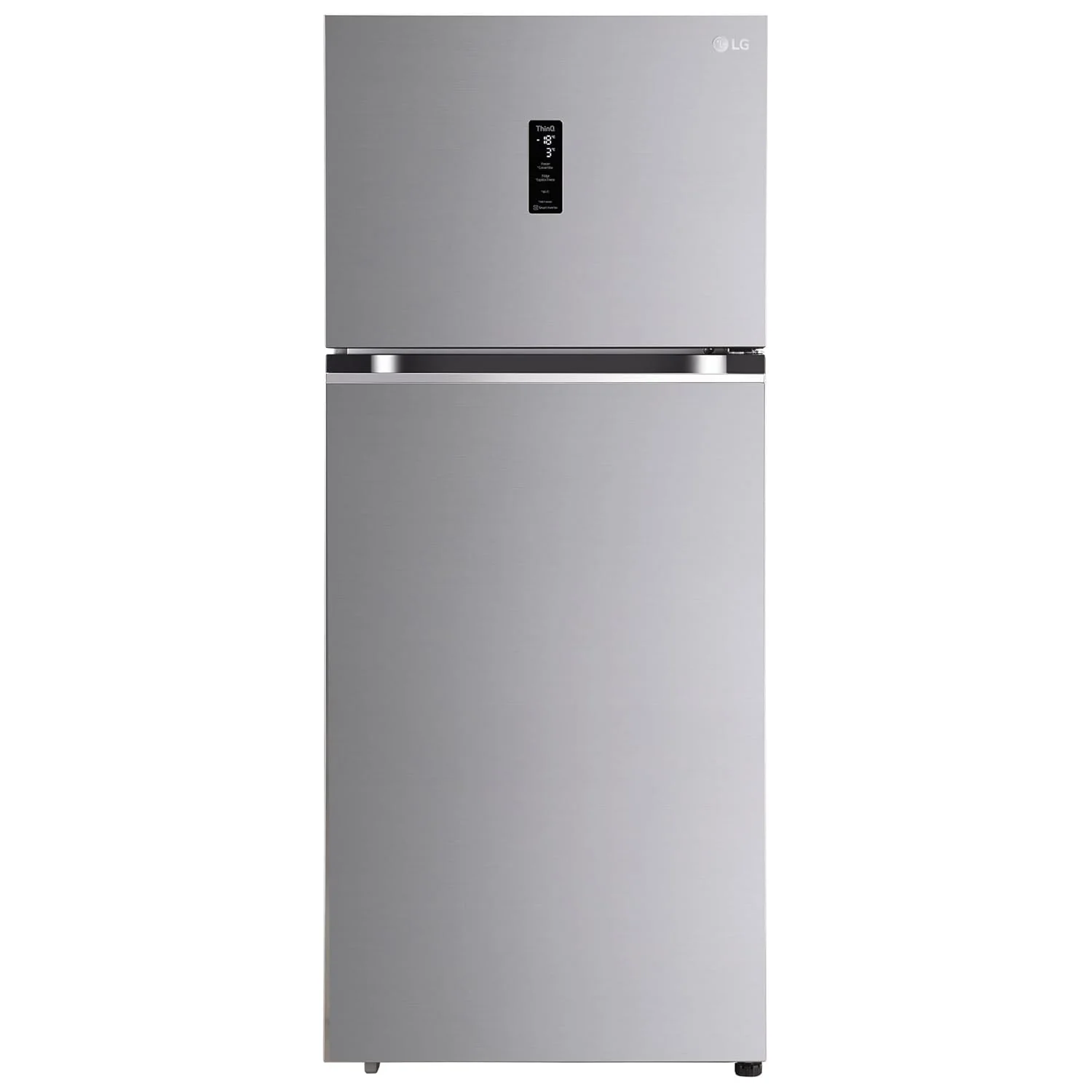 LG 380 L 3 Star Frost-Free Smart Inverter Wi-Fi Double Door Refrigerator Appliance (GL-T412VPZX, Shiny Steel, Convertible &amp; Door Cooling+, Gross Volume- 408 L)