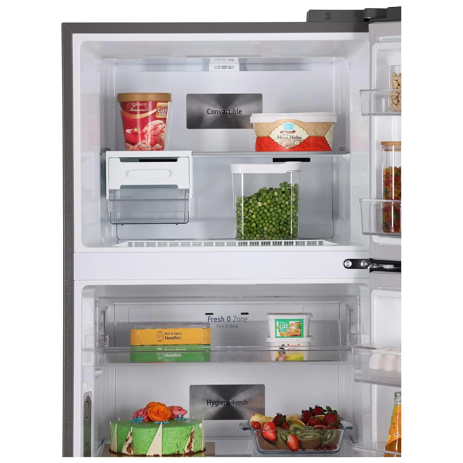 LG 380 L 3 Star Frost-Free Smart Inverter Wi-Fi Double Door Refrigerator Appliance (GL-T412VPZX, Shiny Steel, Convertible &amp; Door Cooling+, Gross Volume- 408 L) - Image 8