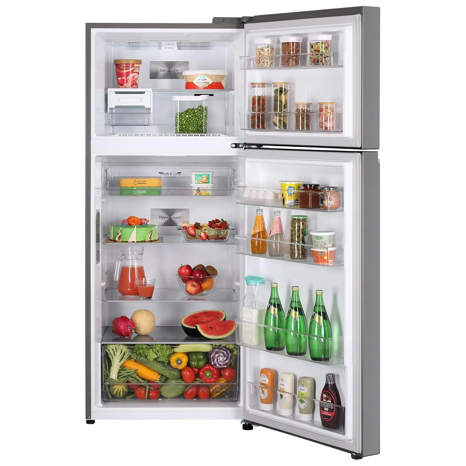 LG 380 L 3 Star Frost-Free Smart Inverter Wi-Fi Double Door Refrigerator Appliance (GL-T412VPZX, Shiny Steel, Convertible &amp; Door Cooling+, Gross Volume- 408 L) - Image 9