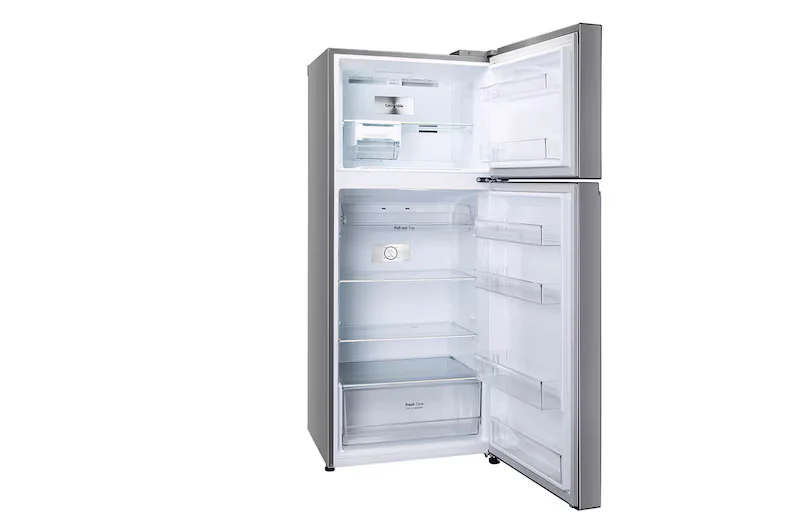 LG 380L Double Door Refrigerator, Convertible, Smart Diagnosis™, Shiny Steel Finish, 2-Star(GL-S412SPZY) - Image 2