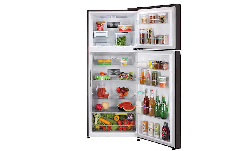 LG 380L Double Door Refrigerator, Convertible, Wi-Fi, Door Cooling™, Russet Sheen Finish, 3 Star GL-T412VRSX - Image 3