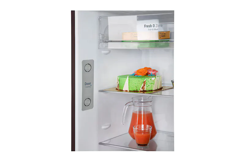 LG 380L Double Door Refrigerator, Convertible, Wi-Fi, Door Cooling™, Russet Sheen Finish, 3 Star GL-T412VRSX - Image 4