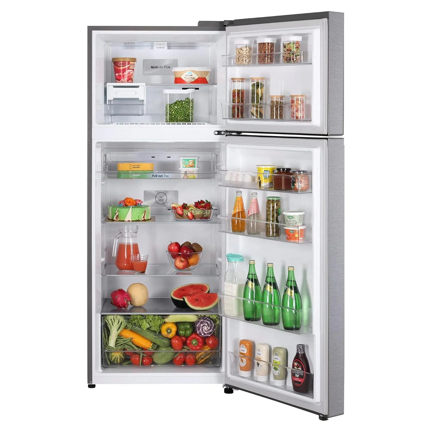 LG 398 L 2 Star Frost-Free Smart Inverter Double Door Refrigerator (, GL-N422SDSY, Dazzle Steel, Express Freeze, Gross Volume â€“ 423 Ltr.), Free 1 Year Extended warranty - Image 10