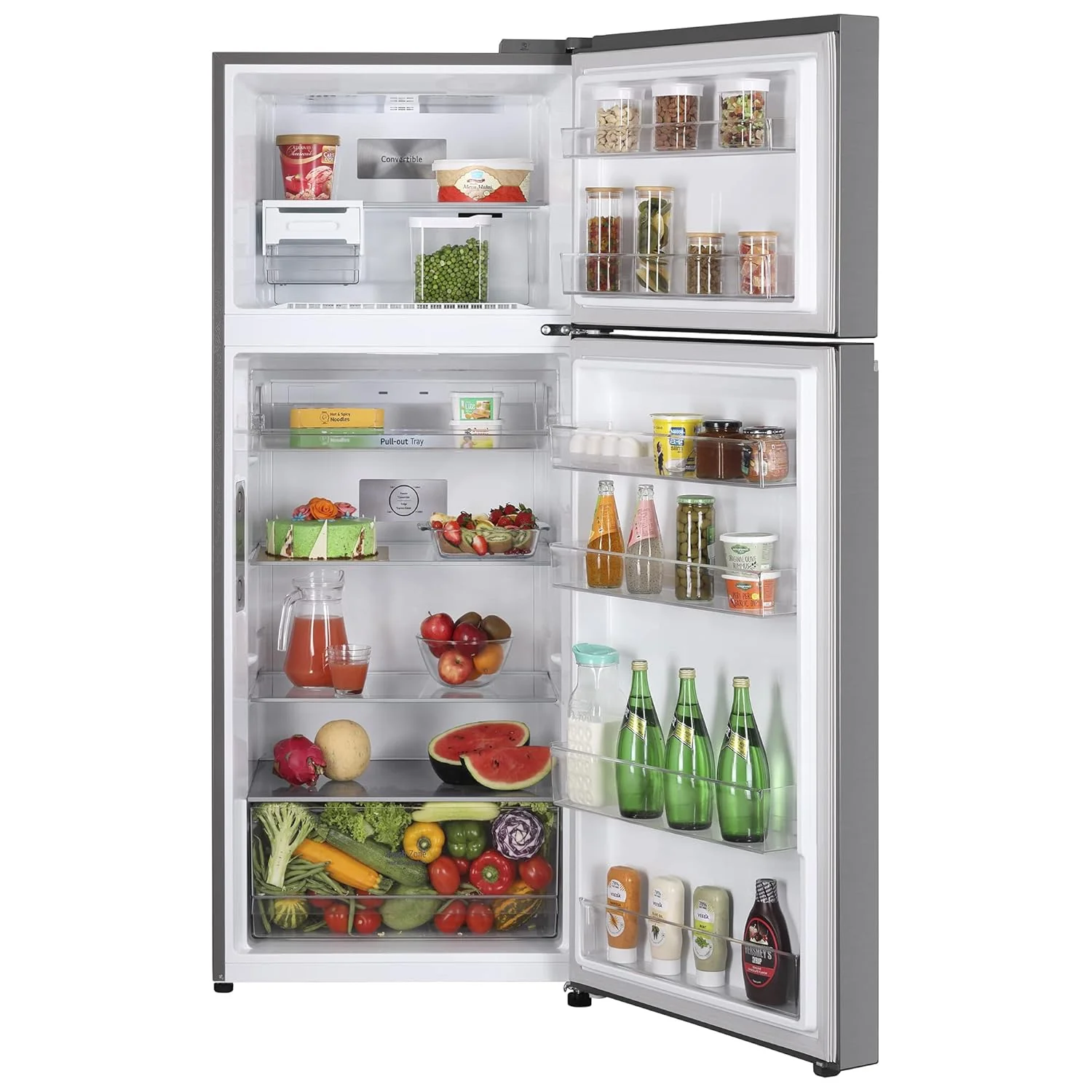 LG 398 L 2 Star Frost-Free Smart Inverter Double Door Refrigerator, GL-S422SPZY, Shiny Steel, Convertible with Express Freezing) - Image 16