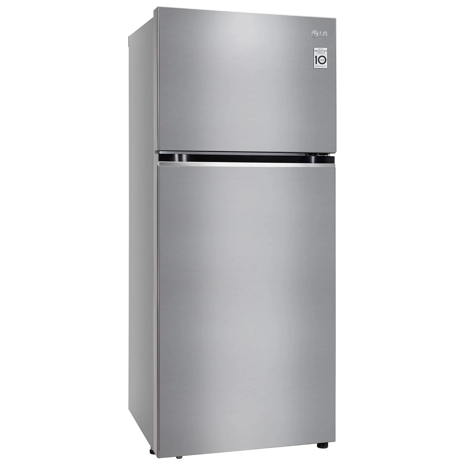 LG 398 L 2 Star Frost-Free Smart Inverter Double Door Refrigerator, GL-S422SPZY, Shiny Steel, Convertible with Express Freezing) - Image 4