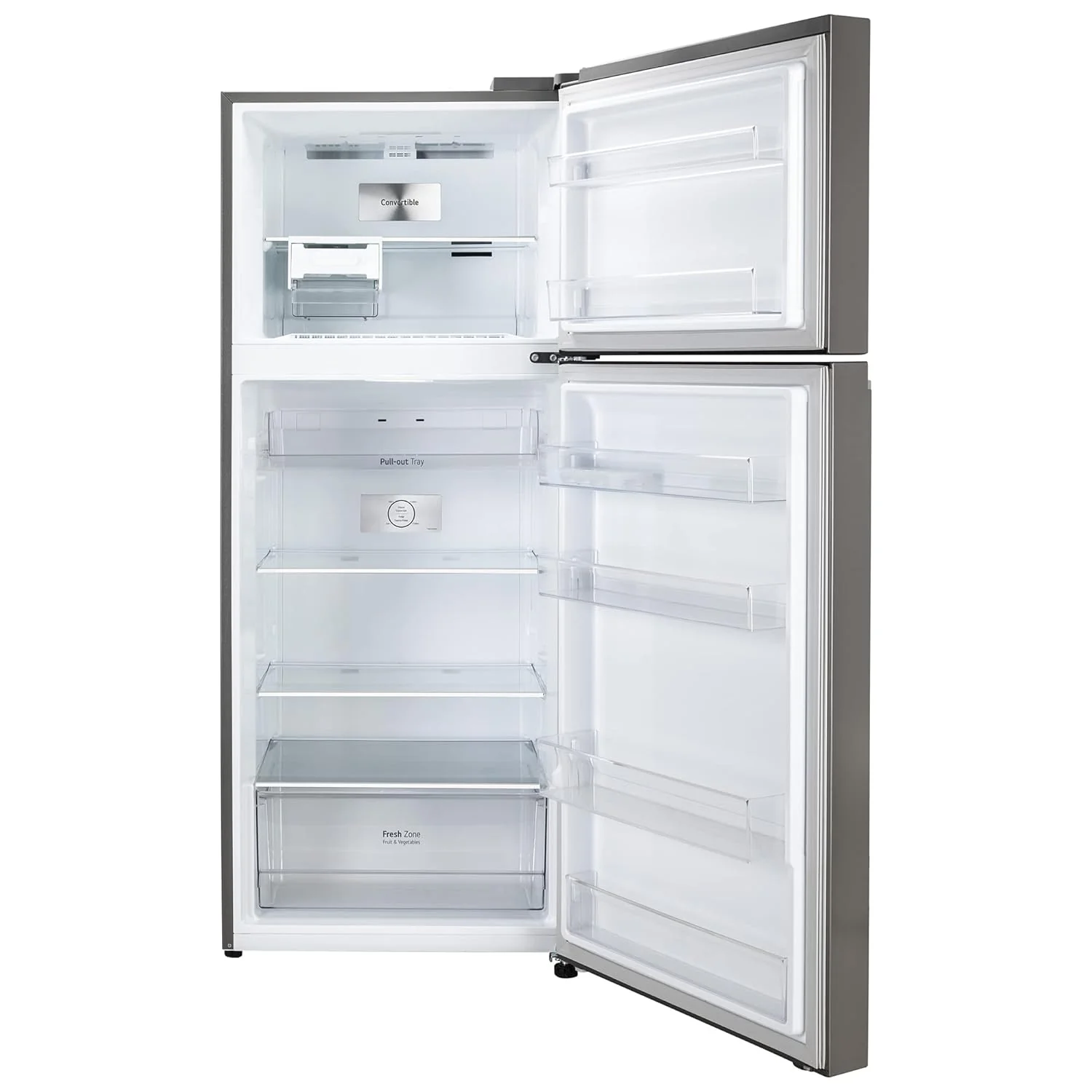 LG 398 L 2 Star Frost-Free Smart Inverter Double Door Refrigerator, GL-S422SPZY, Shiny Steel, Convertible with Express Freezing) - Image 6