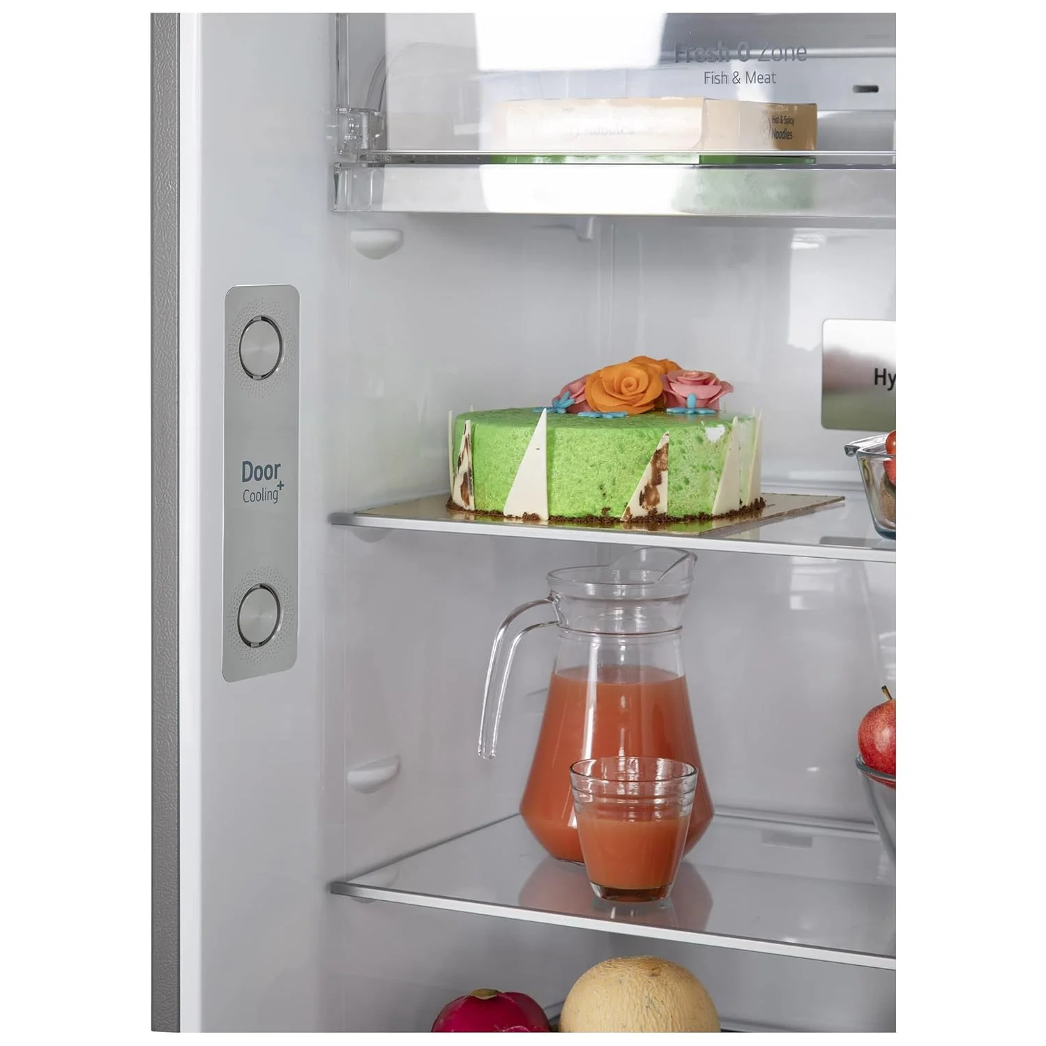 LG 398 L 2 Star Frost-Free Smart Inverter Double Door Refrigerator, GL-S422SPZY, Shiny Steel, Convertible with Express Freezing) - Image 9