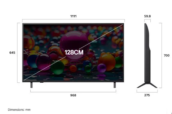 LG 50-inch 4K UHD Smart TV (2025 Model) | α7 AI Processor Gen8 | Filmmaker Mode & Dolby Atmos | UA8250 Series - Image 2