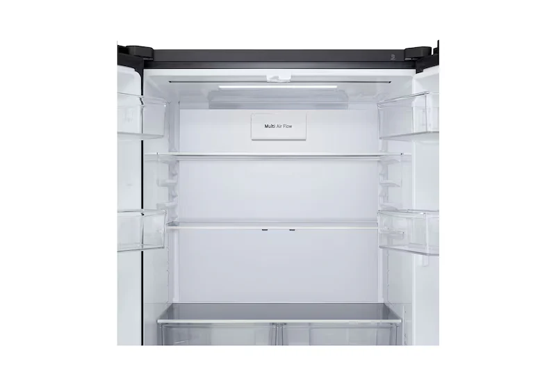 LG 574L French Door Refrigerator, Wi-Fi Convertible, DoorCooling+, Black Mirror, 3 Star - Image 4