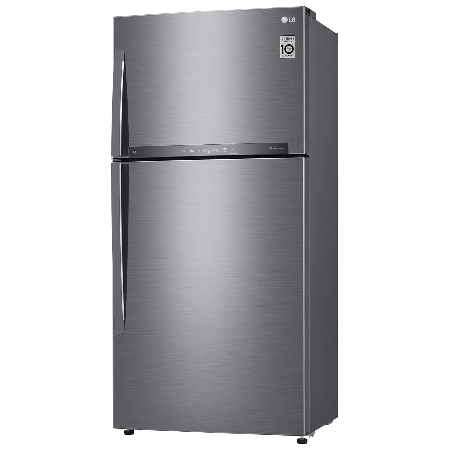 LG 592 L 1 Star Frost Free Inverter Wi-Fi Double Door Refrigerator (, GR-H812HLHM, Platinum Silver3, With Hygiene Fresh+ &amp; Door Cooling+) - Image 2