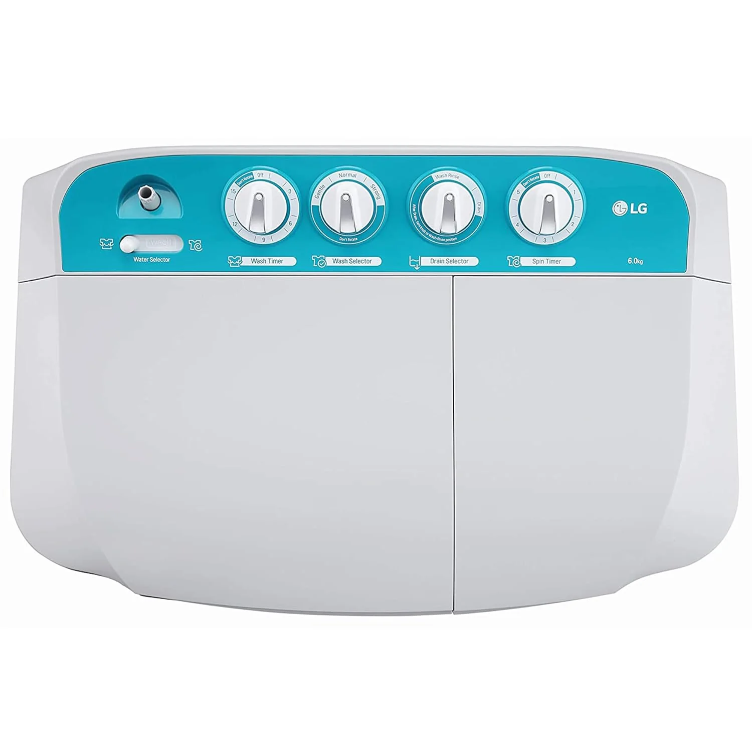 LG 6 Kg 5 Star Anti Rust Semi-Automatic Top Loading Washing Machine (P6001RGZ, Roller Jet Pulsator, Collar Scrubber, Dark Grey) - Image 8