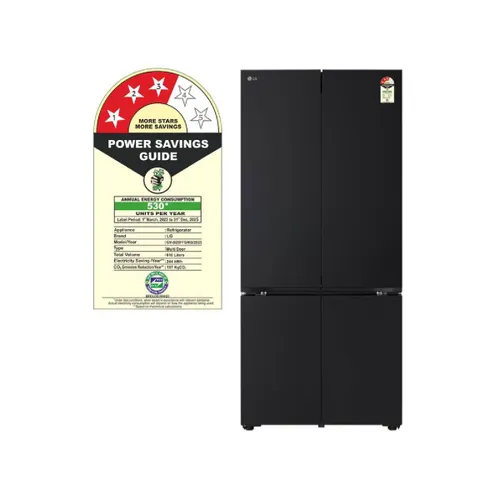 LG 610 Litres 3 Star French Door Refrigerator with Fresh Converter+, Convertilble | Wi-Fi Convertible | Hygiene Fresh+ | Smart Learner (GV-B25FFGMB, Black Glass Finish) - Image 12