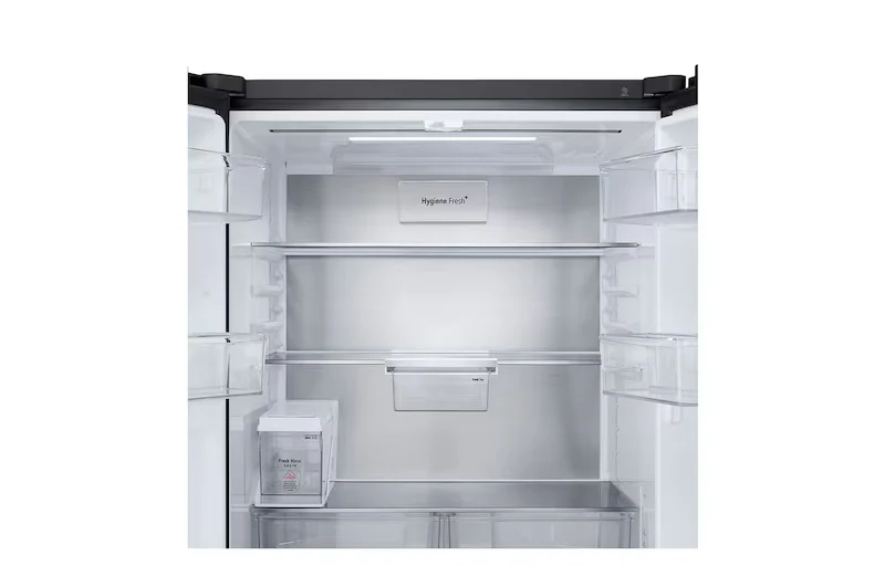 LG 610L French Door Refrigerator, InstaView, Water Dispenser, Wi-Fi Convertible, Black Glass Finish, 2 Star - Image 5