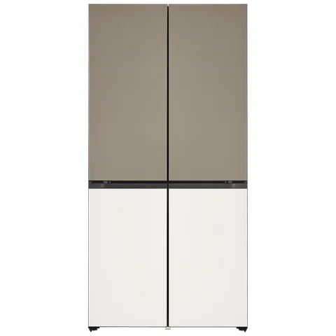LG 614 Litres 3 Star Frost Free French Door Smart Wifi Enabled Refrigerator with Multi Air Flow (GR-B24FQGJB, Brown & Beige)