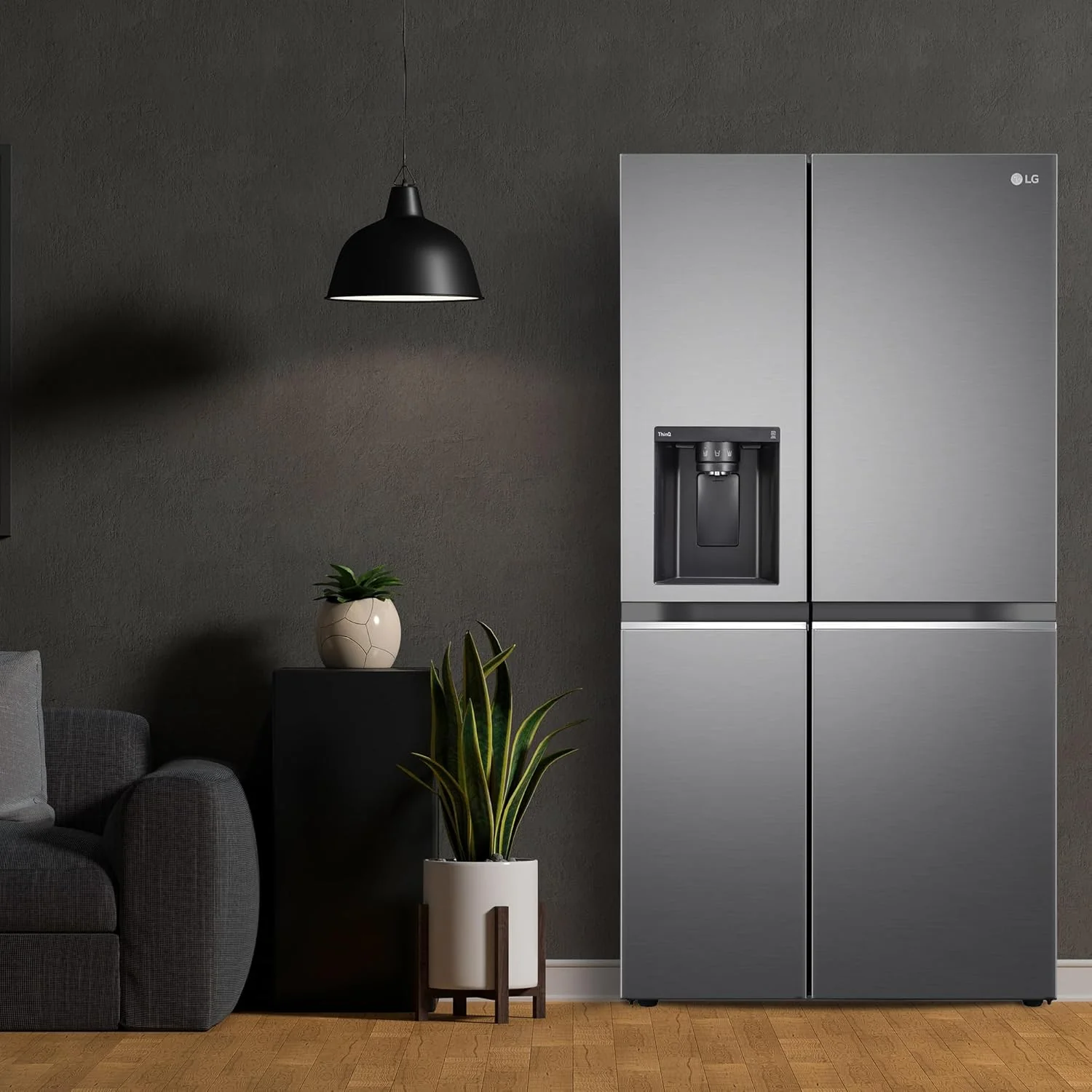 LG 630 L 3 Star Frost Free Smart Inverter Wi-Fi Double Door Side by Side Refrigerator (GL-L257CPZ3, Shiny Steel, Convertible, Door Cooling, Multi Air Flow | With Water &amp; Ice Dispenser) - Image 21