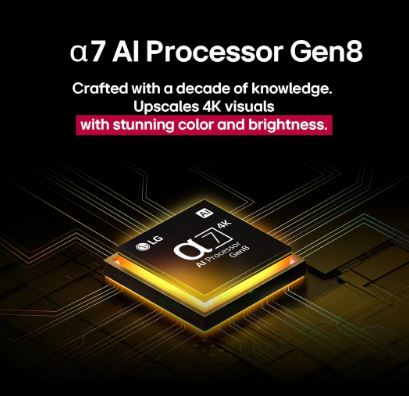LG 65-inch (164 cm) 4K Ultra HD AI Smart TV (UA8300, 2025) | α7 AI Processor Gen8 | Filmmaker Mode | Dolby Atmos - Image 3