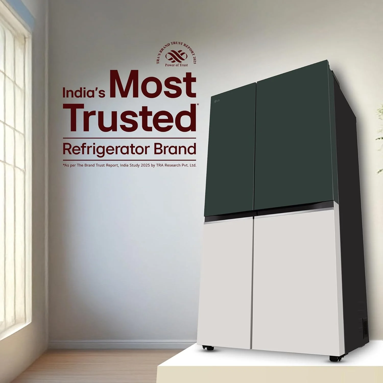 LG 650 L, 3 Star, Frost Free, Double Door, Door Cooling+, Hygiene Fresh+, Smart Inverter Compressor, Wi-Fi Convertible, Side by Side Refrigerator with AI ThinQ (GL-B257EET3, Emerald Tango) - Image 9