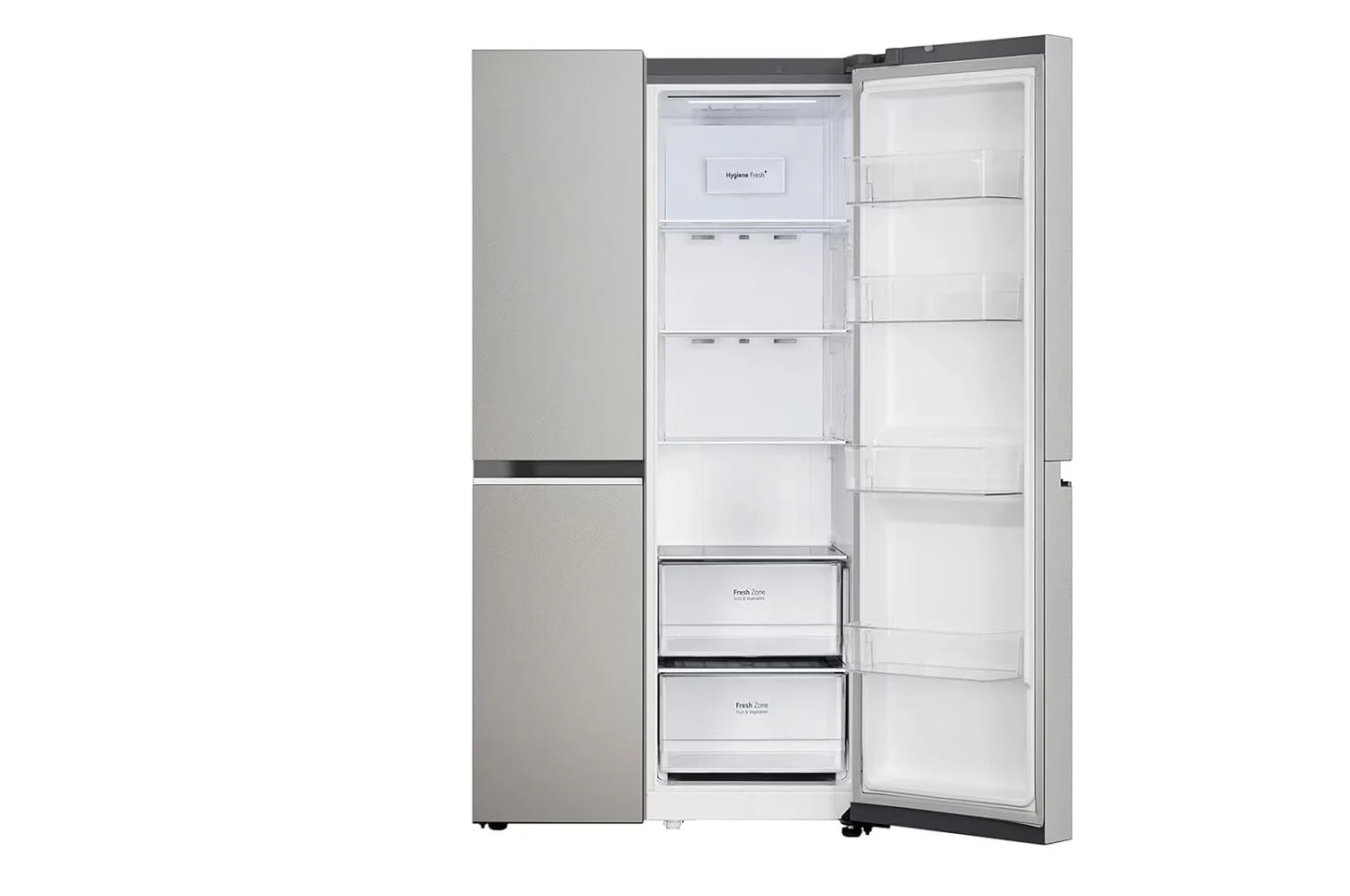 LG 650 L 3 STAR Frost Free Smart Inverter Double Door Side By Side Refrigerator(Wi-Fi Convertible, DoorCooling,GL-B257EUS3, Urban Steel Finish, Convertible) - Image 9