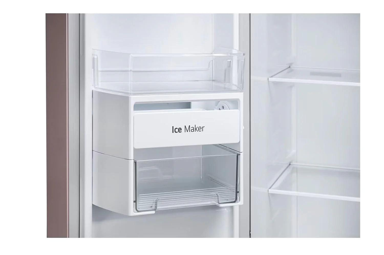 LG 650L GL-B257EPT3 Side-By-Side Refrigerator with DoorCooling+, WiFi Convertible, Multi Air Flow, Objet Collection, Clay Pink - Image 9