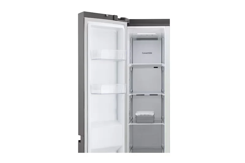 LG 650L Side-by-Side Refrigerator, Convertible, Multi-Air Flow, Smart Diagnosis™, Dazzle Steel, 3 Star,GL-B257JDS3 - Image 5