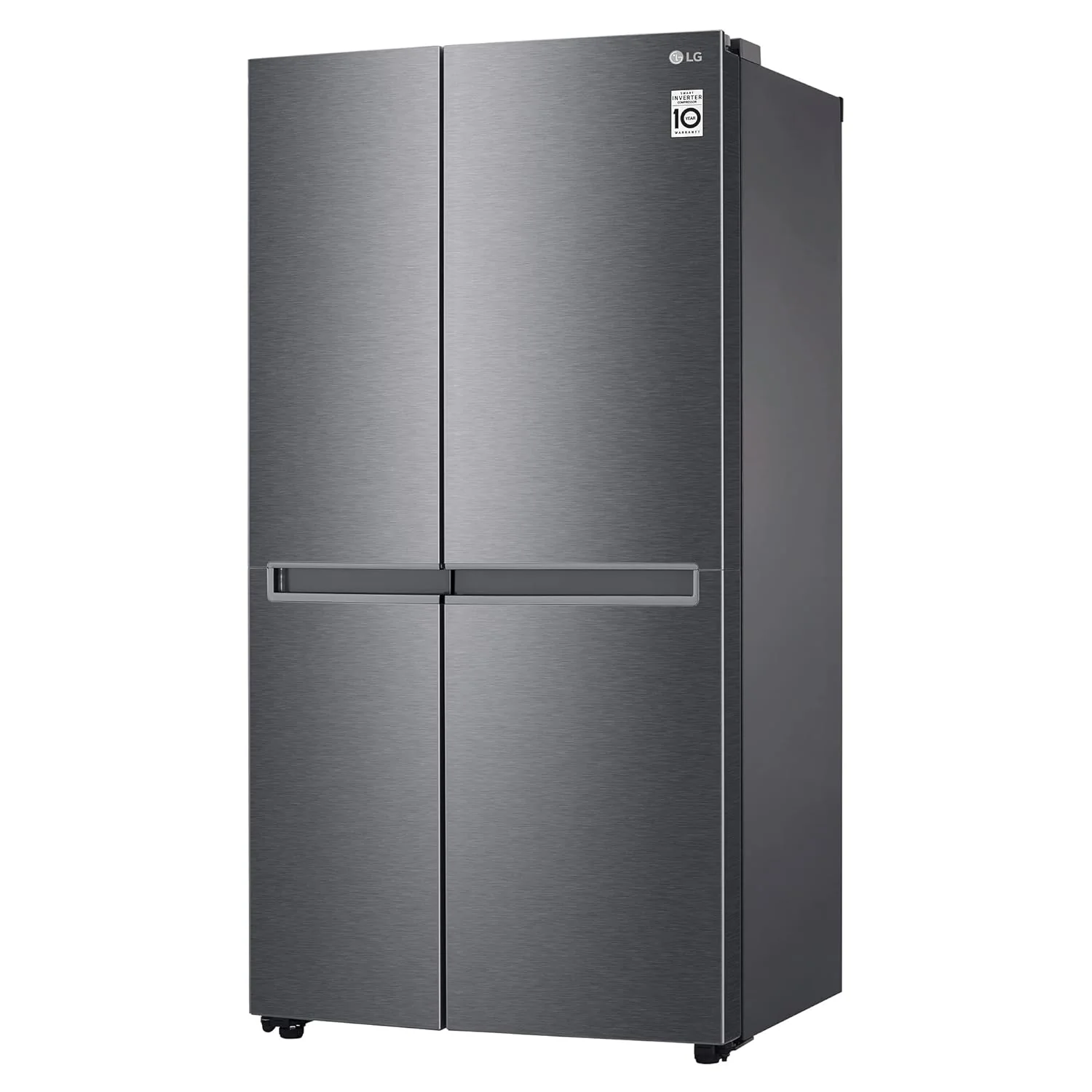 LG 688 L Frost Free Smart Inverter Side-by-Side Refrigerator (GC-B257KQDV, Dark Graphite Steel | Multi Digital Sensors and Express Freezing) - Image 2