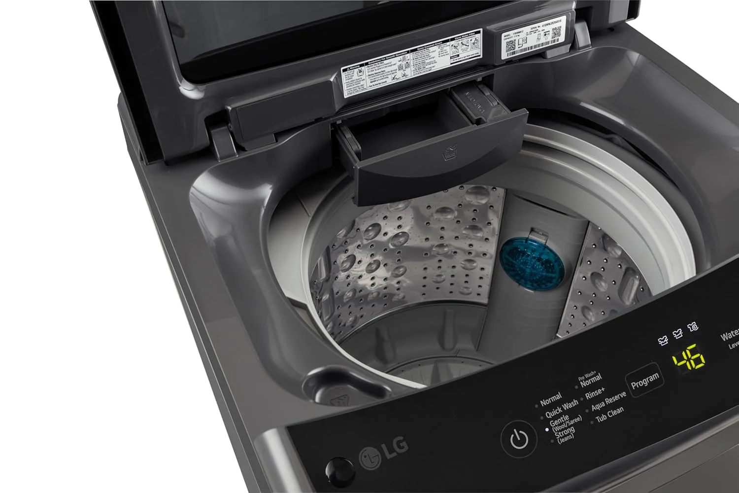 LG 7.5 Kg 5 Star Smart Inverter Technology Fully Automatic Top Load Washing Machine (T75VBMB1Z, Auto Prewash, Turbodrum, Stainless Steel drum, LED Display, Smart Diagnosis, Middle Black) - Image 15