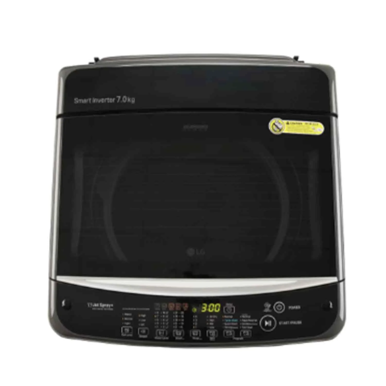 LG 7 Kg 5 Star Inverter TurboDrum Fully Automatic Top Loading Washing Machine (T70AJMB1Z, Jet Spray+, Smart Closing Door, Middle Black) - Image 3