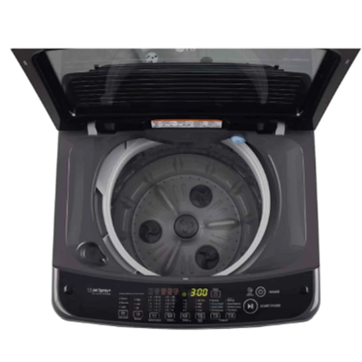 LG 7 Kg 5 Star Inverter TurboDrum Fully Automatic Top Loading Washing Machine (T70AJMB1Z, Jet Spray+, Smart Closing Door, Middle Black) - Image 4