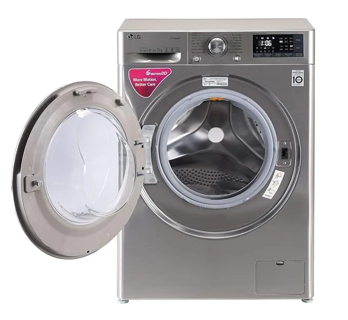 LG 7 kg Inverter Wi-Fi Enabled with STS-VCM &amp; TurboWash Fully Automatic Front Load Washing Machine with In-built Heater Grey  (FHT1207SWS) - Image 2