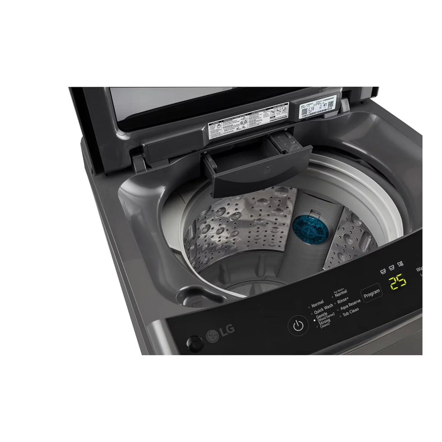 LG 7 Kg Top Load Washing Machine, Smart Inverter Motor, Middle Black (T70VBMB4ZD,) - Image 5