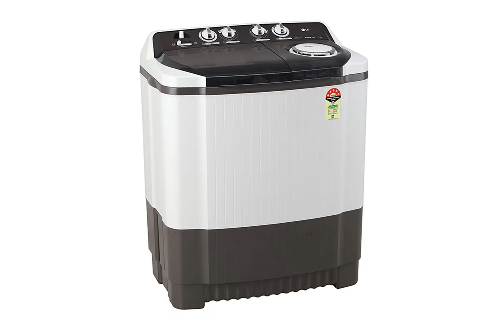 LG 8.5Kg Semi Automatic Top Load Washing Machine, Roller Jet Pulsator + Soak, Dark Grey (P8525SGAZ) - Image 2