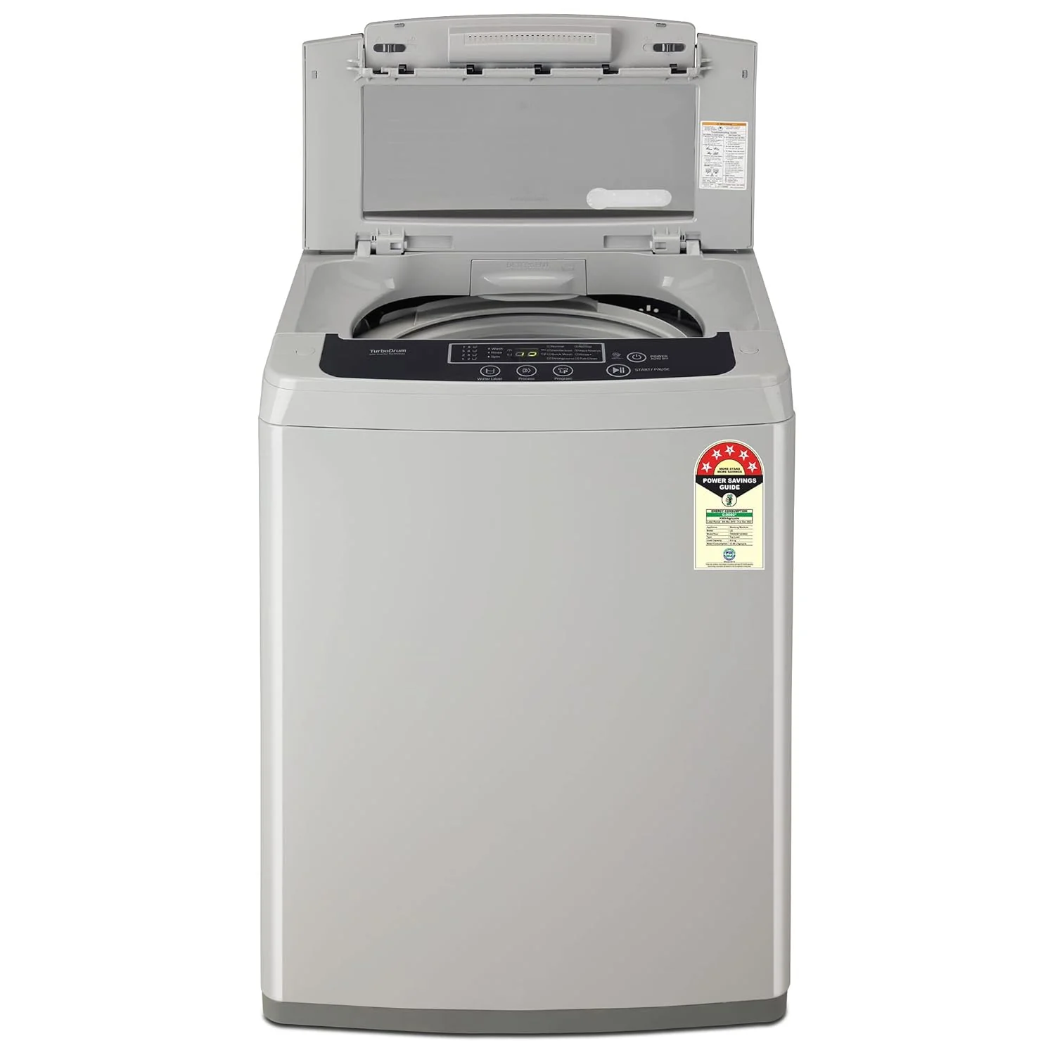 LG 8 Kg 5 Star Smart Inverter Technology TurboDrum Fully Automatic Top Loading Washing Machine (T80SKSF1Z, Smart Diagnosis, Digital Display, Middle Free Silver) - Image 9