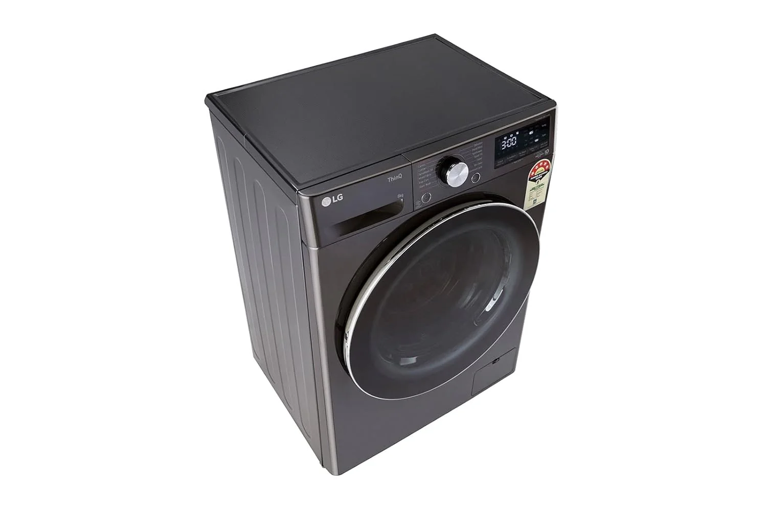 LG 8 Kg Front Load Washing Machine (FHP1208Z9B_Black) - Image 3