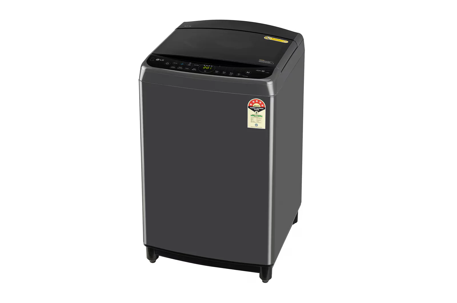 LG 8Kg 5 Star Top Load Washing Machine, AI Direct Drive™, Turbodrum, (THD08NPM,Middle Black) - Image 5