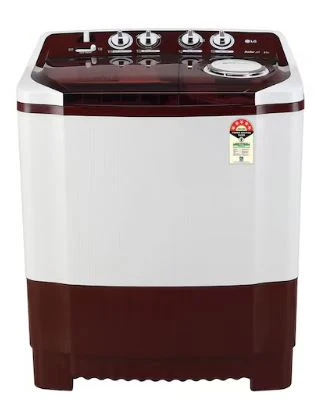 LG 8Kg Semi Automatic Washing Machine, Roller Jet Pulsator + Soak, Burgundy, 5 Star(P8035SRAZA)