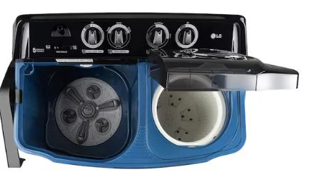 LG 8Kg Semi Automatic Washing Machine, Roller Jet Pulsator + Soak, Full Dark Blue, 5 Star(P8015SBAZ) - Image 4