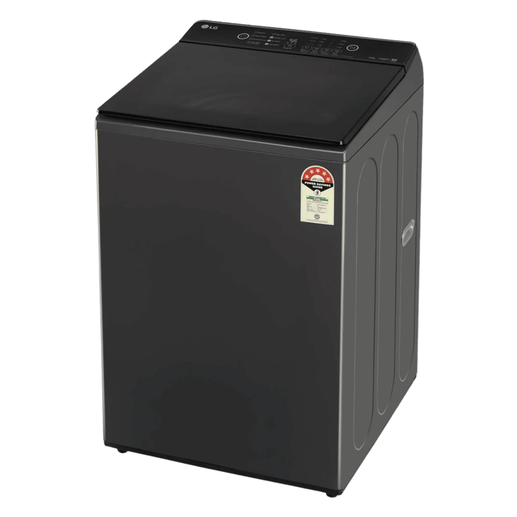 LG 8Kg Top Load Washing Machine, Hard Water Wash, Middle Black, 5 Star(T80KMMB3Z) - Image 2