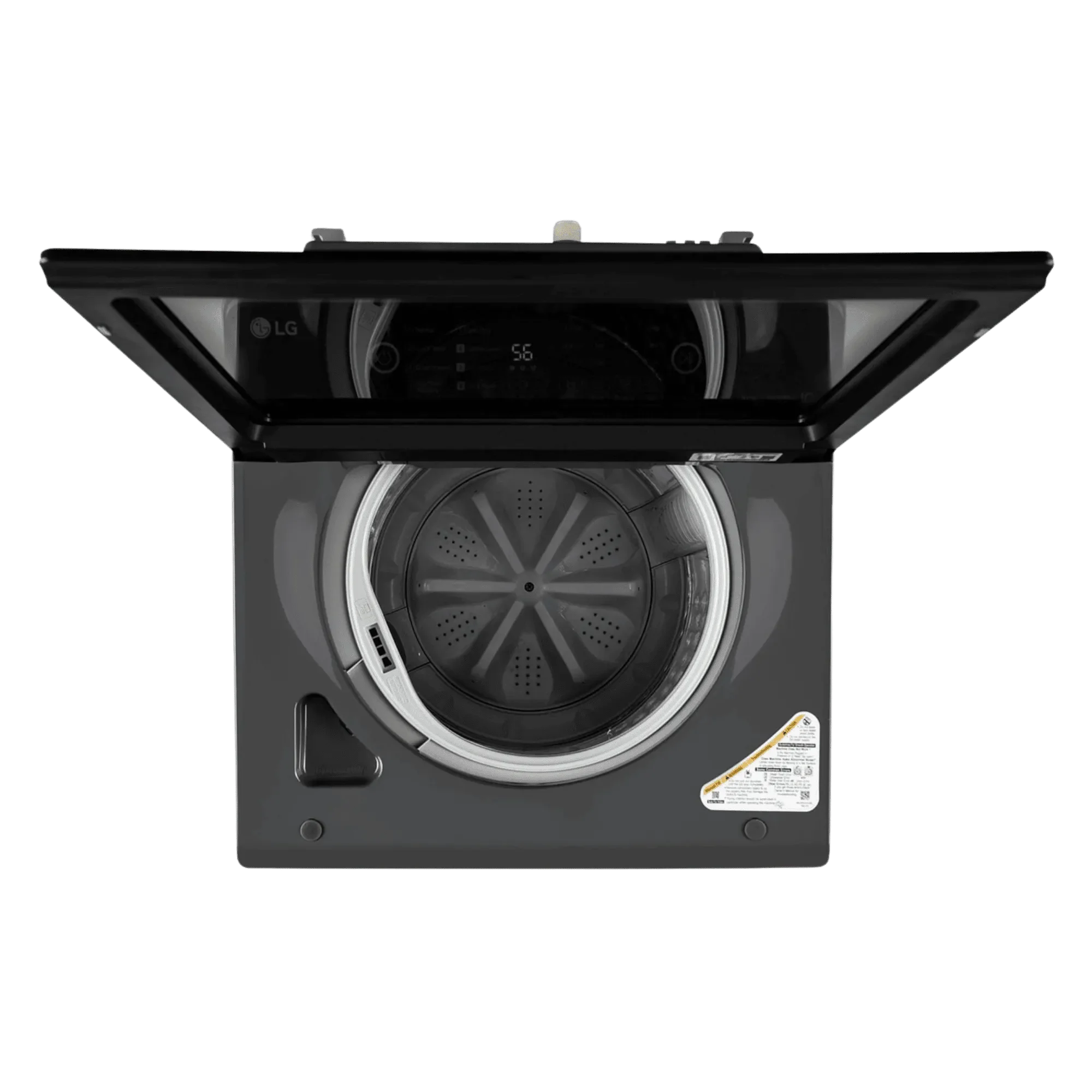 LG 8Kg Top Load Washing Machine, Hard Water Wash, Middle Black, 5 Star(T80KMMB3Z) - Image 3