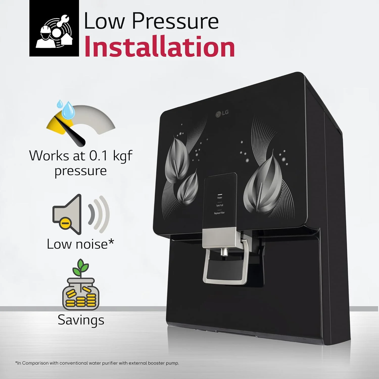 LG 8L RO+Mineral Booster Water Purifier with Steel Tank, Black,(WW146RTLB) - Image 10