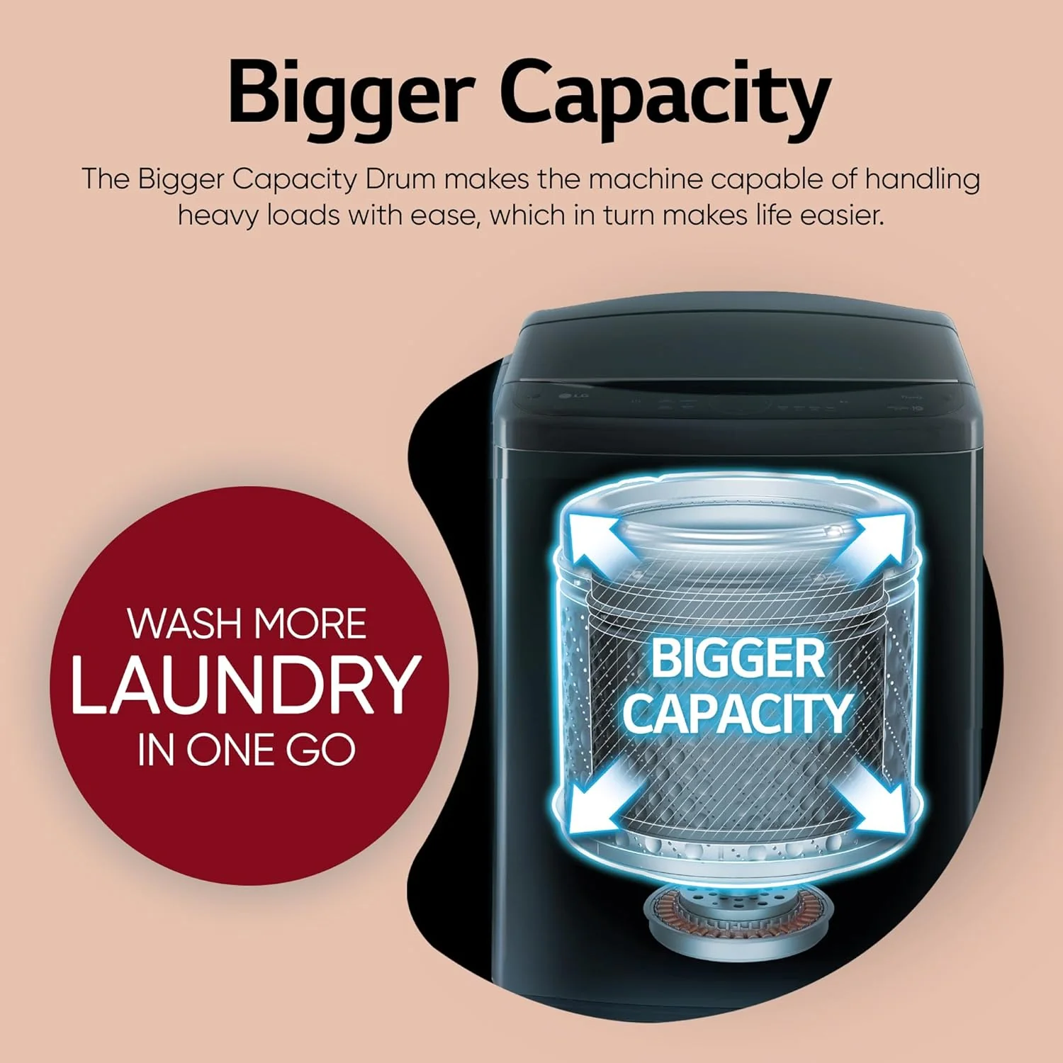 LG 9.0 Kg 5 Star AI Direct Drive Technology, Steam Wash for Allergy Removal Fully Automatic Top Loading Washing Machine (THD09SPM, Middle Black, More Fabric Care &amp; Convenience, In-Built Heater) - Image 11