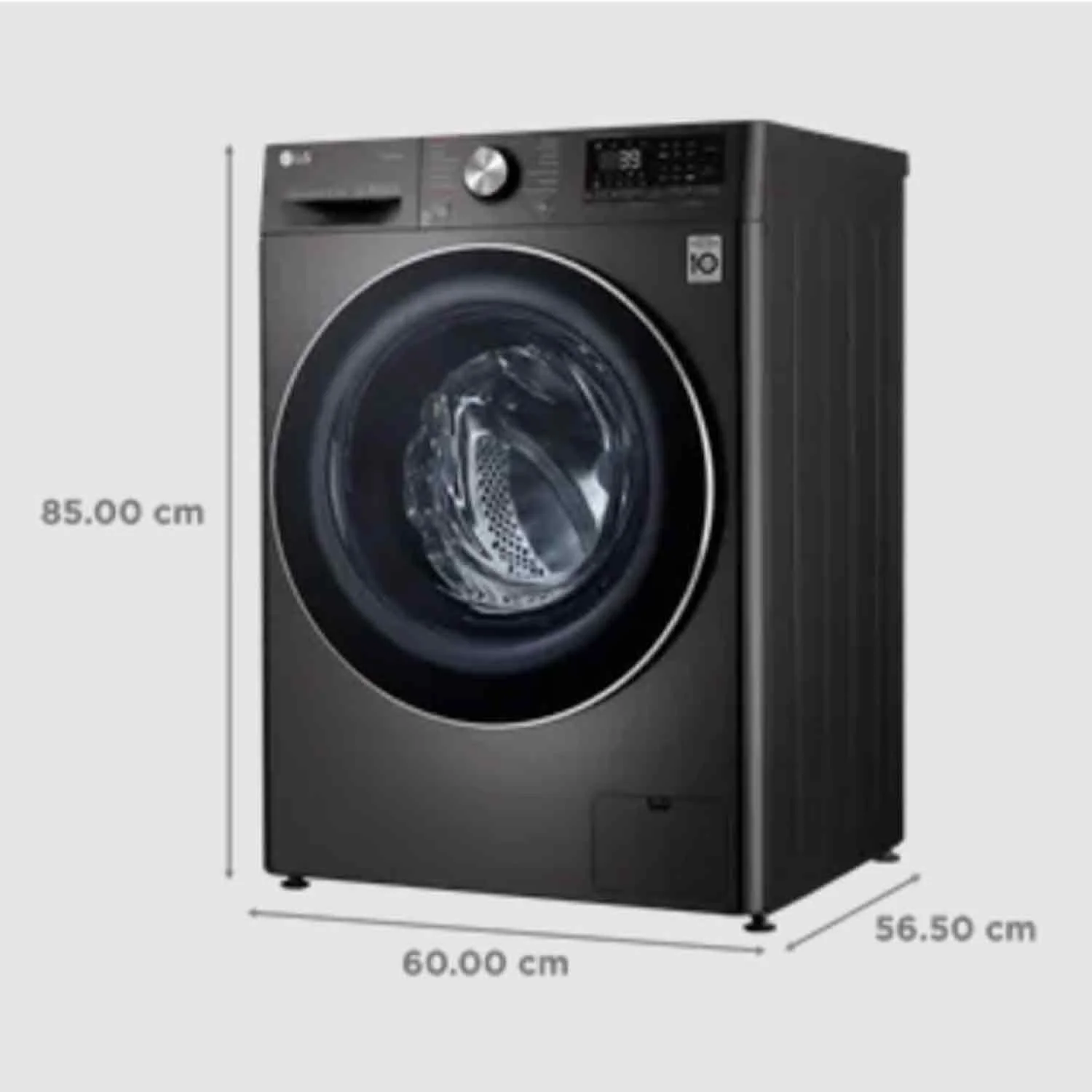 LG 9 kg/5 kg 5 Star WiFi Fully Automatic Front Load Washer Dryer (In-built Heater, FHD0905STB, Black) - Image 9