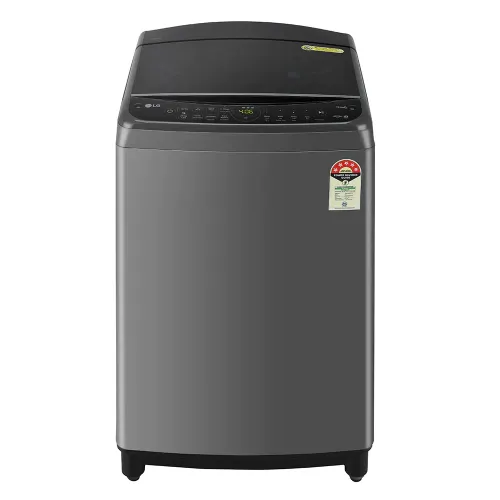 LG 9 KG 5 Star Inverter Fully Automatic Top Load Washing Machine | Wi-Fi | In-Built Heater | TurboDrum | Jet Spray+ | Steam™ (THD09SWM, Middle Black)