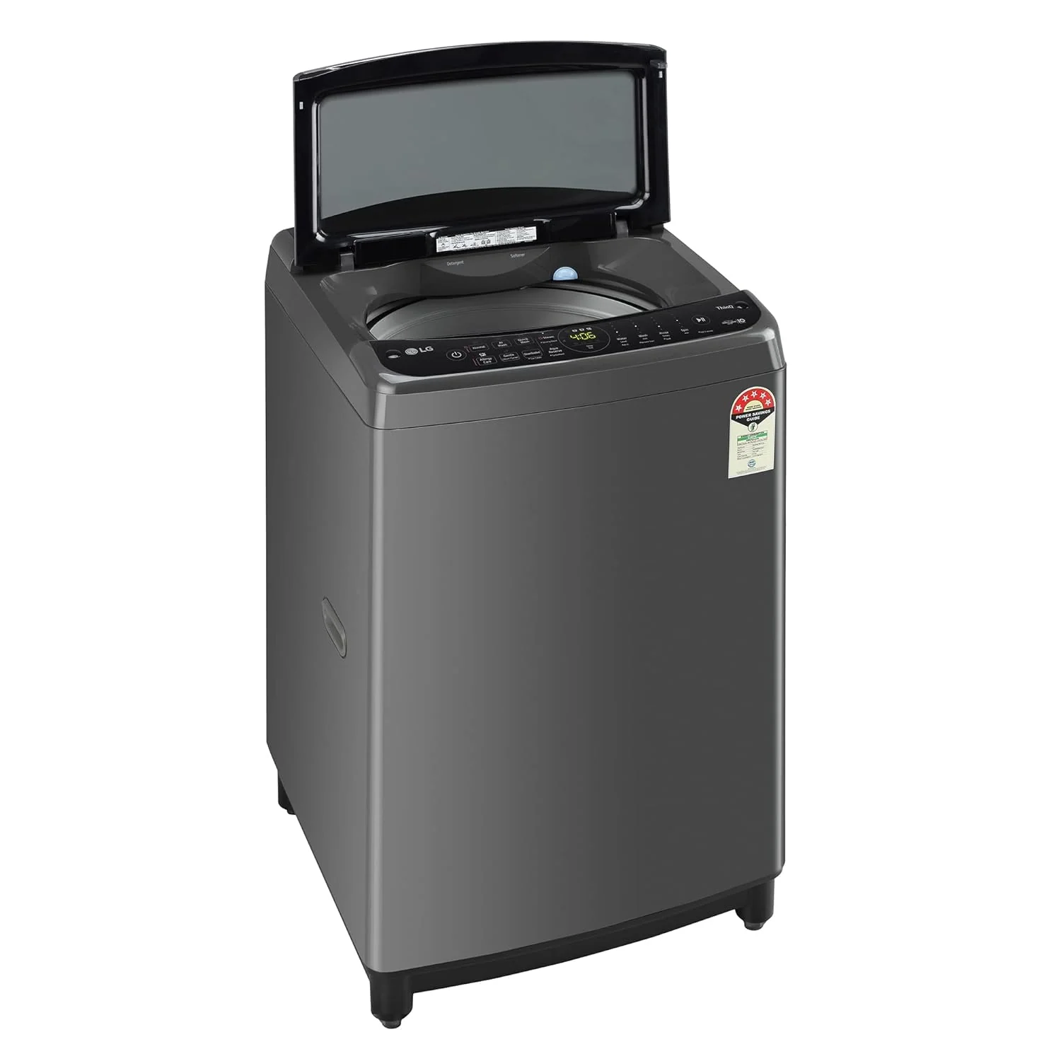 LG 9 Kg 5 Star Inverter Wi-Fi Fully-Automatic Top Loading Washing Machine Appliance (THD09NWM, Middle Black, AIDD Technology &amp; TurboWash) - Image 4