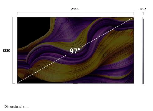 LG 97 Inch (245 cm) OLED evo G5 4K Smart TV (2025 Model) with α11 AI Processor Gen2, Dolby Vision &amp; Atmos, VRR 165Hz - Image 2
